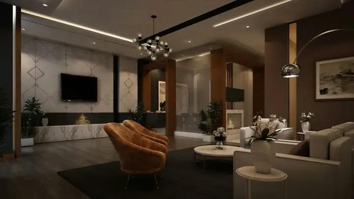 3D ceiling and interior design visualisation