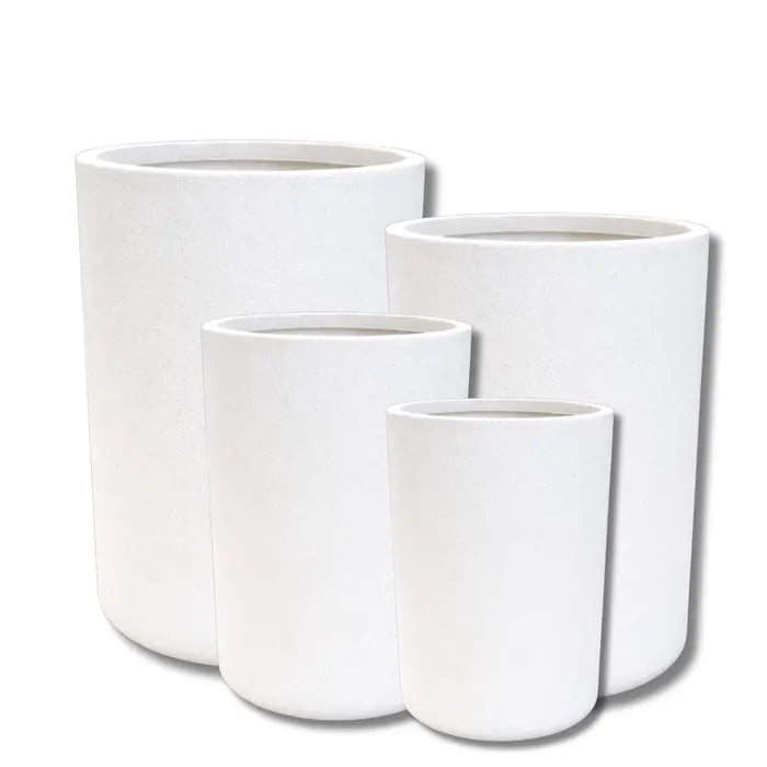 Heaven Cylinder planter, white