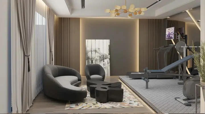3D ceiling and interior design visualisation