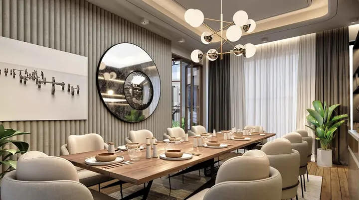 3D ceiling and interior design visualisation